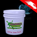 Glominex Glitter Glow Paint Blue Gallons